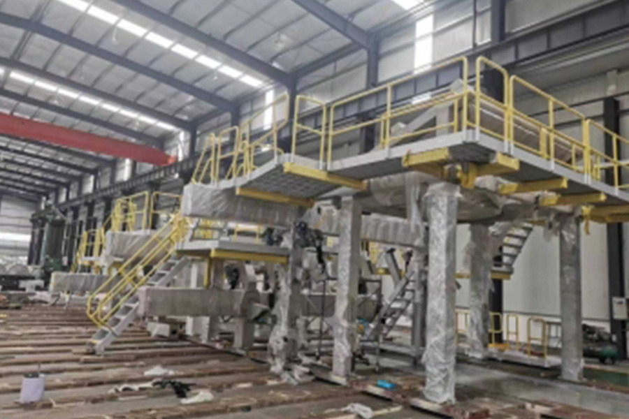 Struktur for papirfremstillingsutstyr